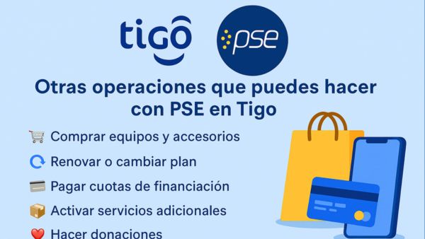 Otras Operaciones para Hacer con PSE en Tigo