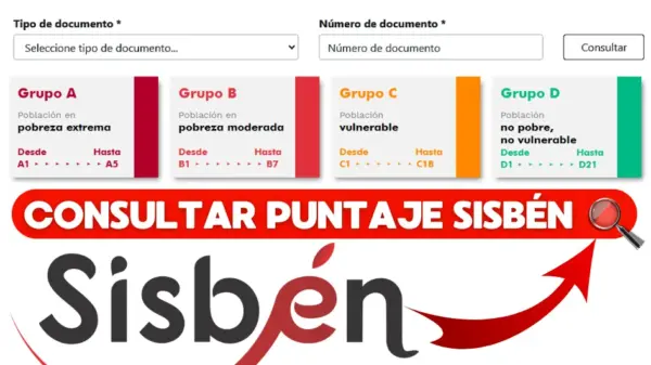 consulta del puntaje Sisben