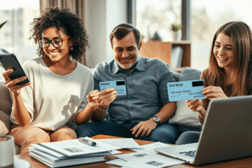 Imagen que muestra las tarjetas de crédito disponibles con cupo aprobado en menos de 10 minutos.